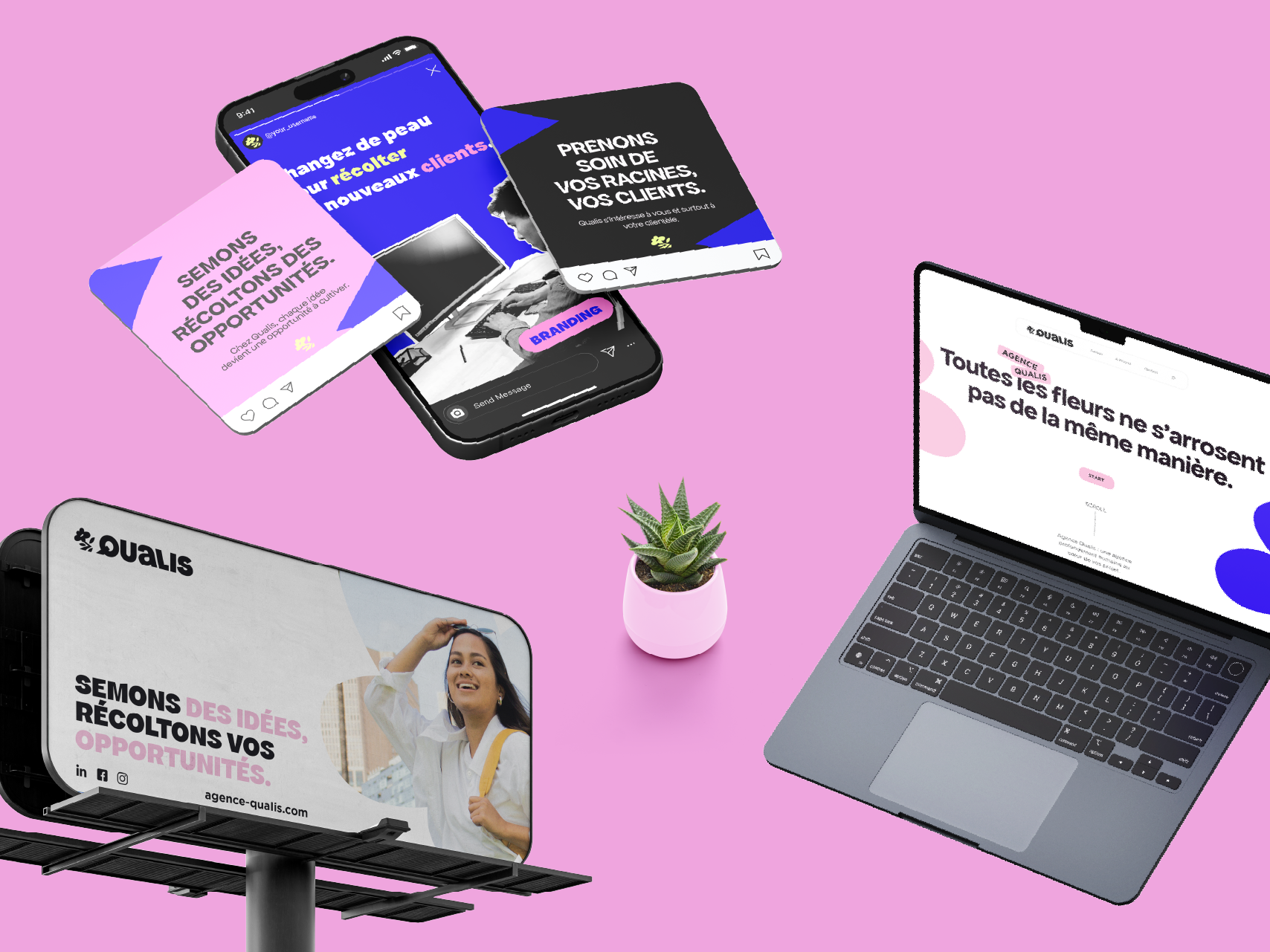 Qualis site internet reseaux sociaux et affiche