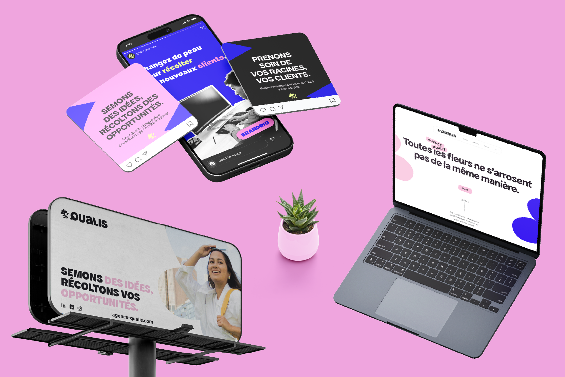 Qualis site internet reseaux sociaux et affiche